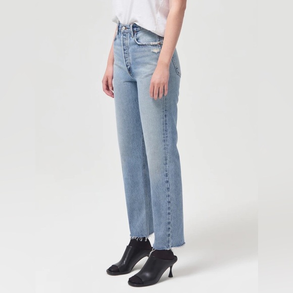 AGolde 90’s Pinch Waist High Rise Straight size 24 NWT - Picture 1 of 17